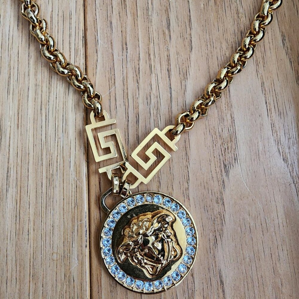 Versace Medusa icon necklace